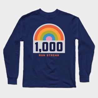 Run Streak Run Streaker 1,000 Days of Running Comma Day Long Sleeve T-Shirt